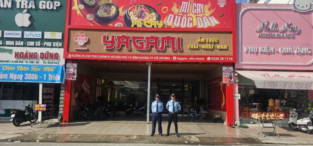 Dịch vụ bảo vệ nhà hàng quán ăn an toàn 24/7